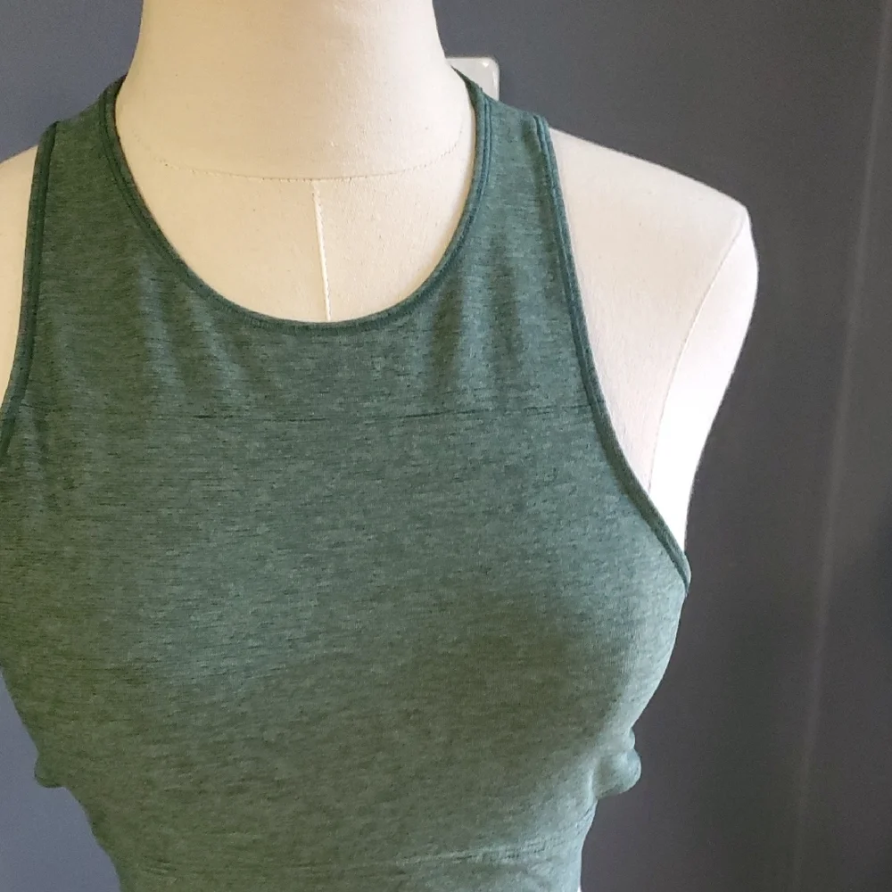 Outdoor Voices Heathered Green Sports Bra Size S